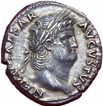 Moedas de Nero após a reforma monetária do Império Romano.