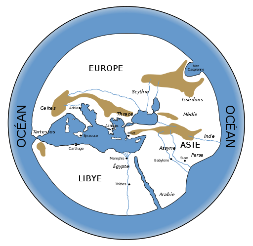 o mundo conhecido durante a Grécia Antiga