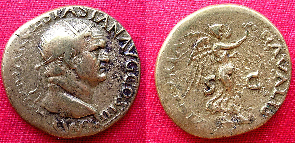 Colecionar moedas romanas: dupondius de vespasianus