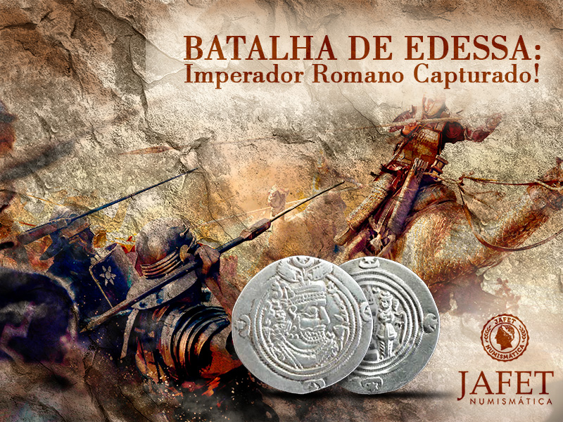Na Batalha romana de Edessa, o líder do império Sassânida capturou o imperador romano Valeriano