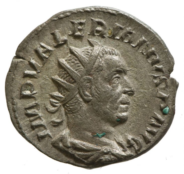 Moeda do imperador romano Valeriano