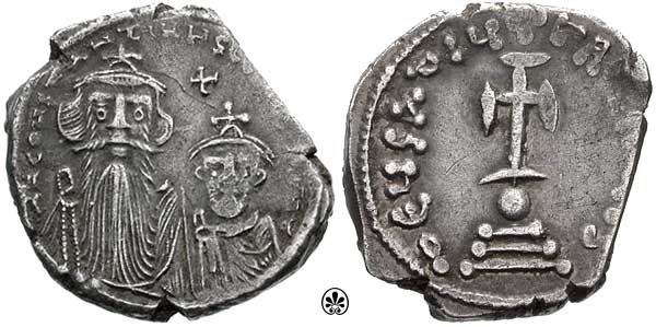 O hexagrama era uma moeda de prata do império bizantino instituído no século VII.