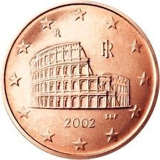 Retratado em moedas antigas, hoje em dia o Coliseu também é representado na moeda italiana de euro de 5 cents.