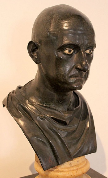 Busto de Cipião Africano, um dos maiores generais romanos da história, que venceu Cartago na Segunda Guerra Púnica!