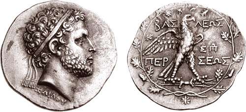 Tetradracma do último rei da Macedônia, Perseu, que foi derrotado pelo grande general romano, Emílio Paulo!