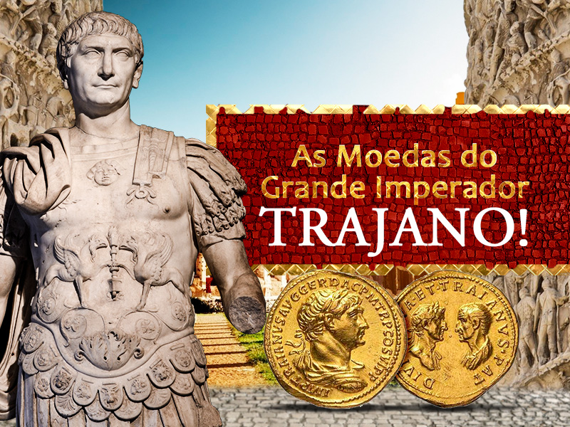 As moedas do grande imperador Trajano!