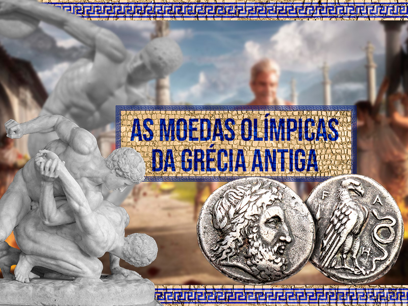 Confira as moedas das olimpíadas da Grécia Antiga.