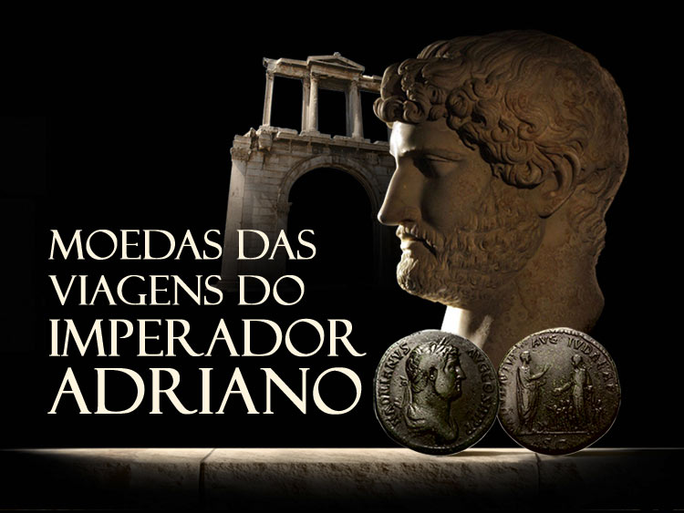 Conheça as viagens do imperador Adriano através das moedas cunhadas em seu governo!