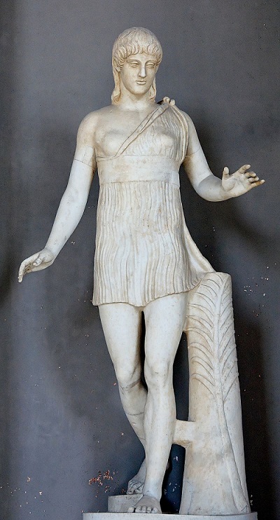 Estátua de atalanta, uma grande heroína da mitologia grega.