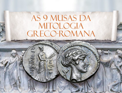As 9 Musas da Mitologia Grega e suas moedas romanas As 9 Musas da Mitologia Grega e suas moedas romanas