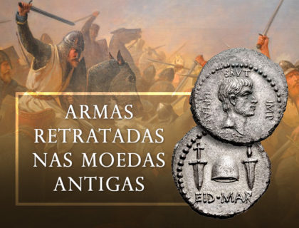 Armas antigas retratadas nas moedas Armas antigas retratadas nas moedas