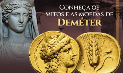 As moedas de Deméter, deusa grega da agricultura