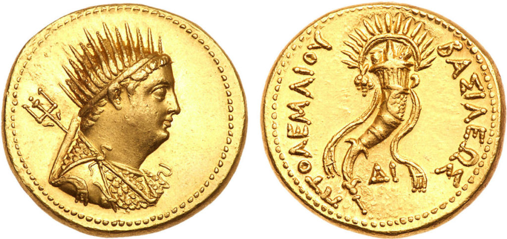 Octodracama de ouro de Ptolomeu III