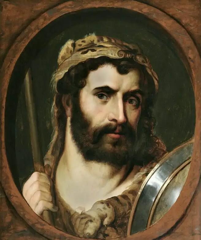 Pintura retratando o imperador Cômodo como Hércules.