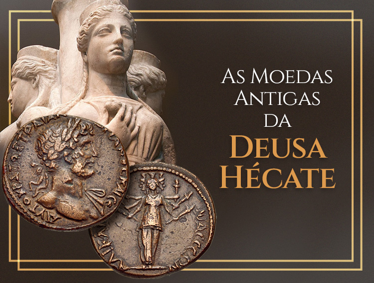 As moedas antigas da deusa Hécate.