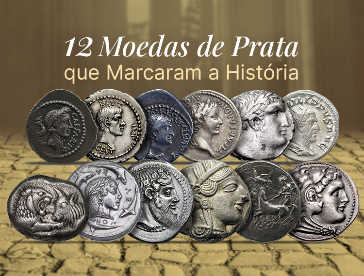 Confira 12 moedas de prata antigas que marcaram a História.