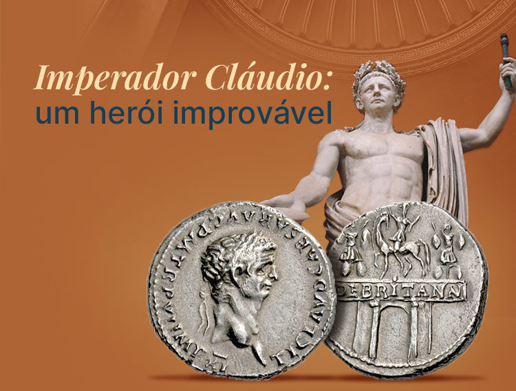 Conheça a história e as moedas antigas do imperador Cláudio.