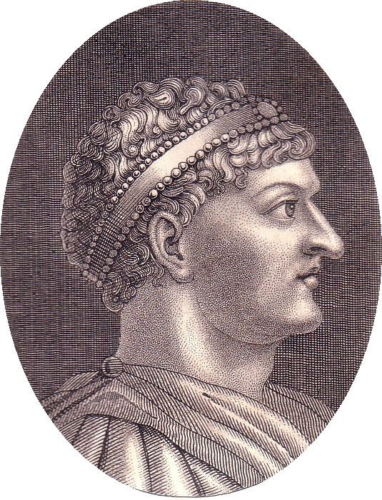 Pintura do Imperador Honorius, filho de Teodósio I.
