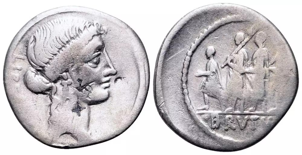 Denário de Prata de Brutus, Assassino de Júlio César – Lictors