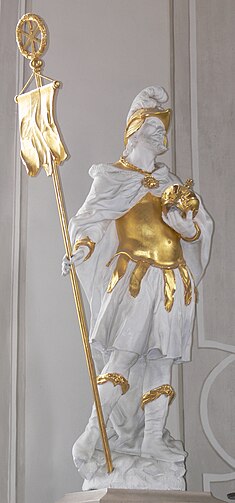 Estátua de Heráclio na igreja colegiada de Horb am Neckar