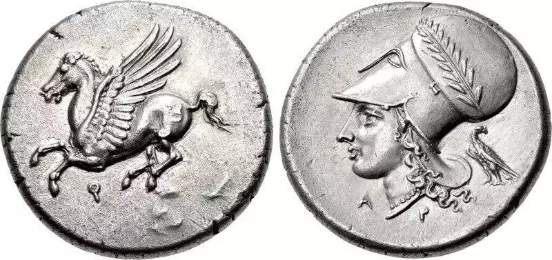 Estáter de Corinto do Século IV a.C.