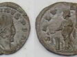 Antoniniano do imperador romano Gaulês Victorinus , em estado soberbo, reverso Salus